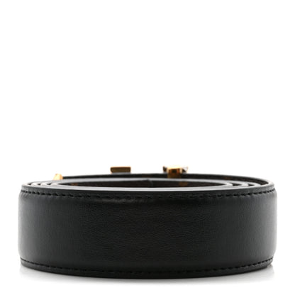 Louis Vuitton Calfskin Monogram 30mm Pretty LV Reversible Belt 90 36 Black 2 of 6
