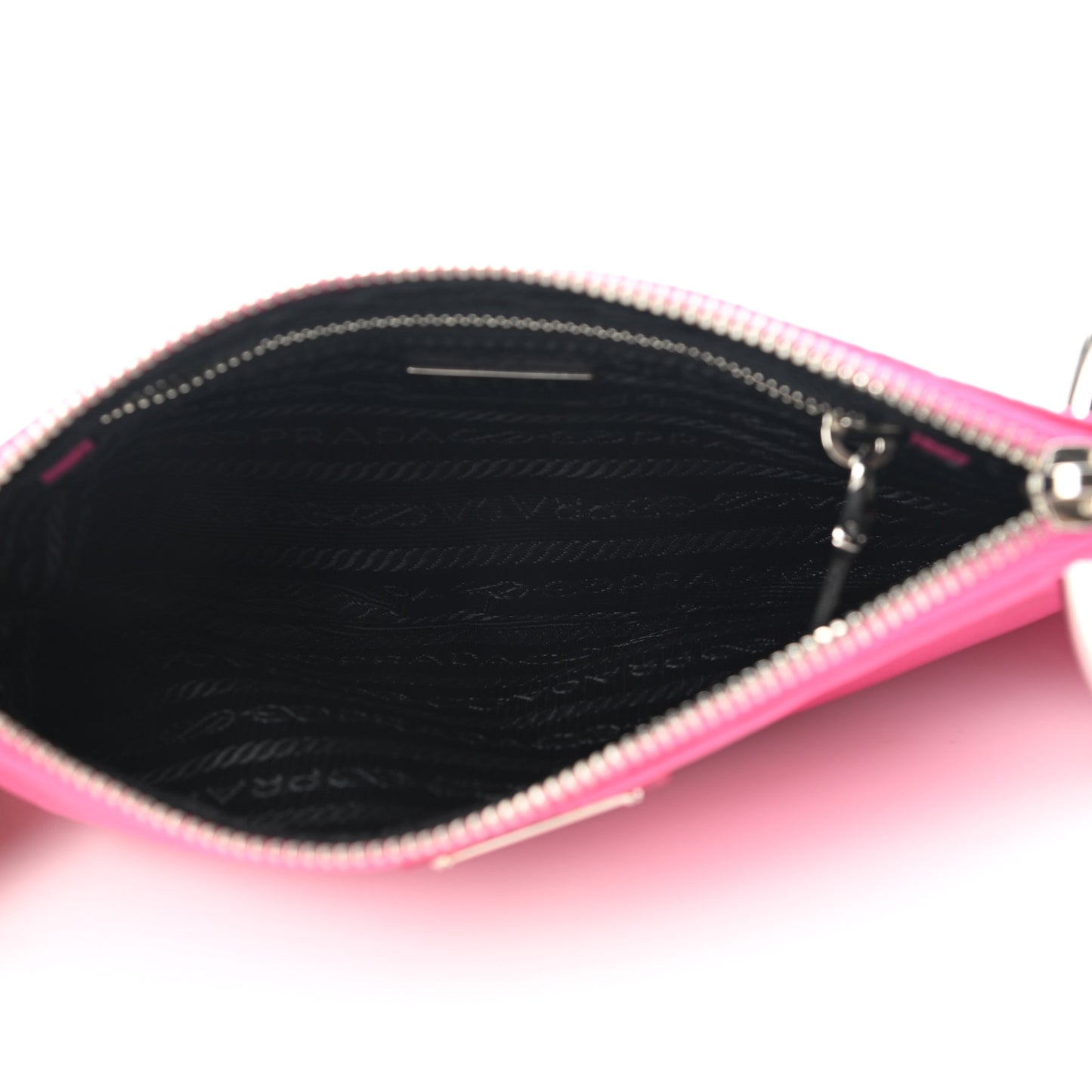 Tessuto Nylon 2 In 1 Clutch Fuchsia Red