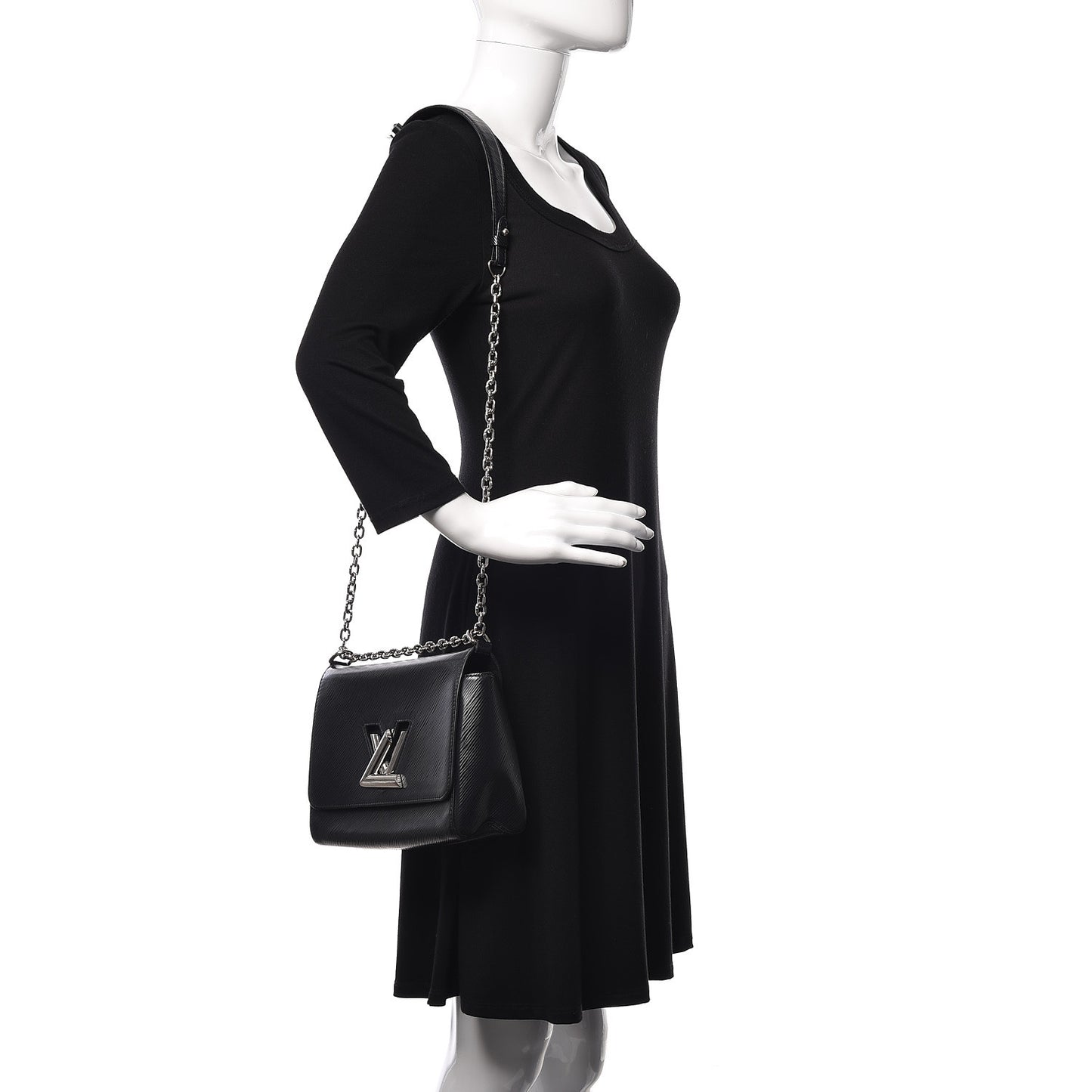 Epi Twist Shoulder Bag MM Black