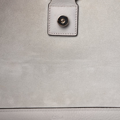 Chloe Calfskin Medium Faye Day Shoulder Bag Airy Grey 9 of 13