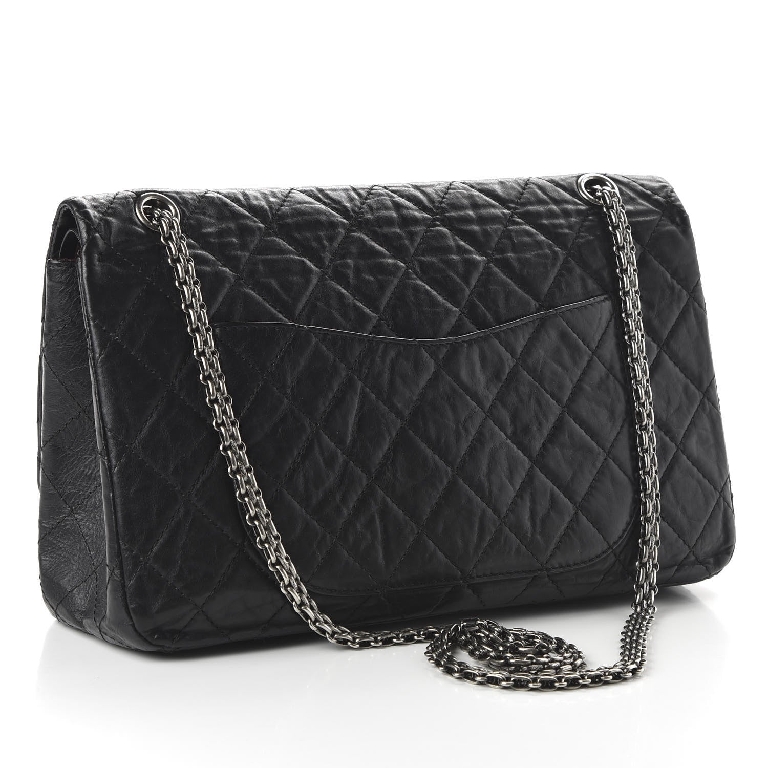 Chanel Aged Calfskin Quilted 2.55 Reissue 227 Flap Black 3 of 11