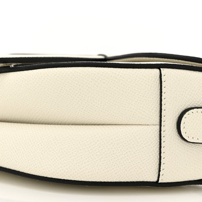 Christian Dior Grained Calfskin Saddle Bag White 10 of 11