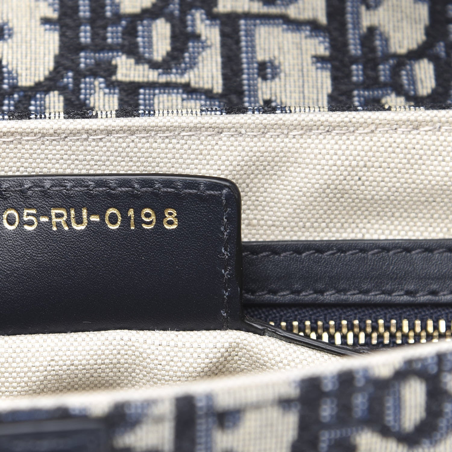 Christian Dior Oblique Saddle Bag Blue 7 of 10