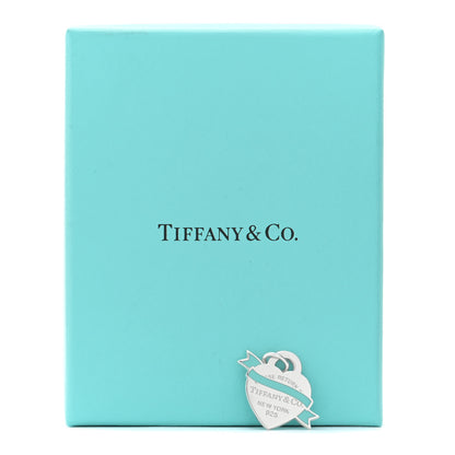 Tiffany Sterling Silver Enamel Return To Tiffany Heart Ribbon Charm Blue 4 of 4