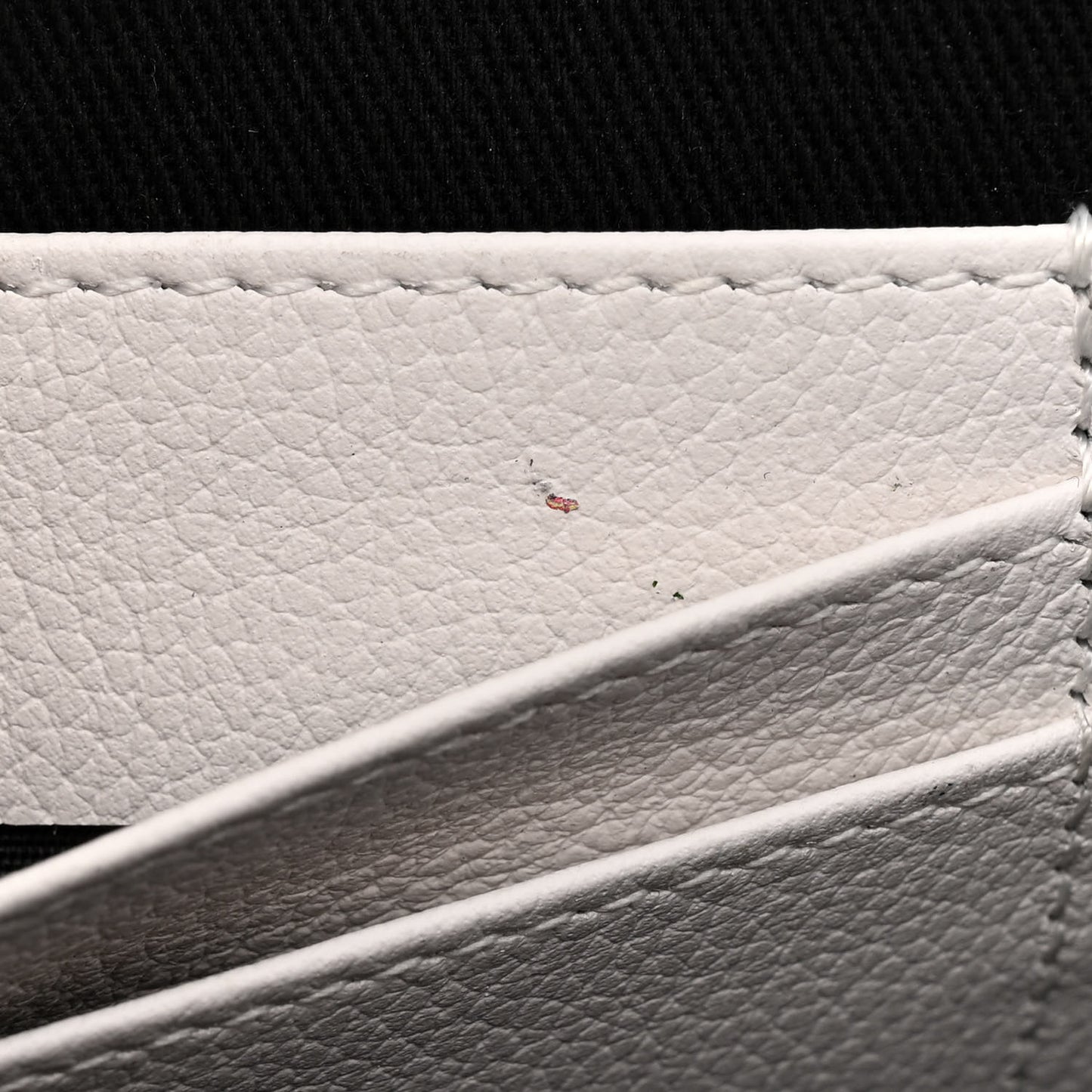 Grained Calfskin La Medusa Crossbody Bag White