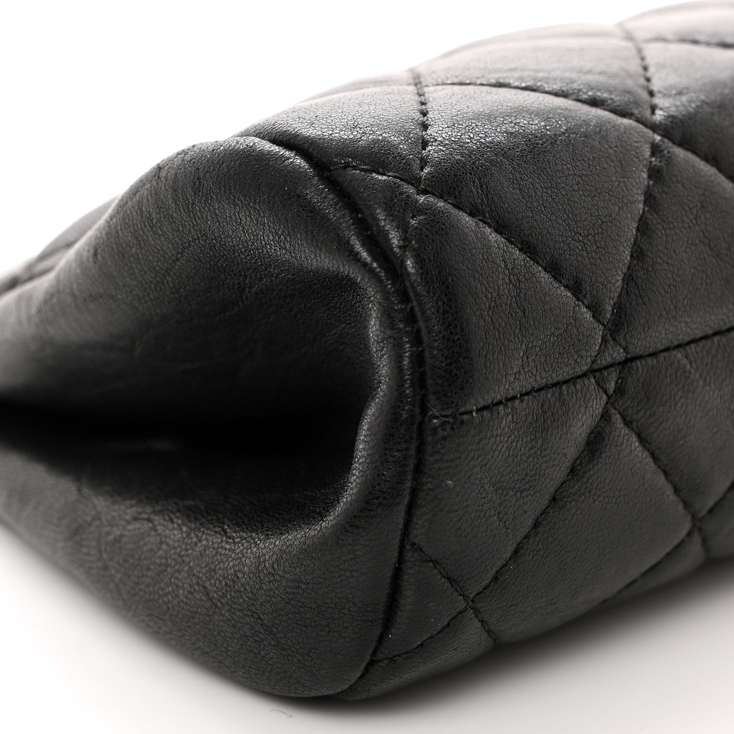 Chanel Lambskin Quilted Leo Lion Clutch Black 8 of 9