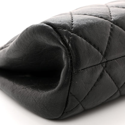 Chanel Lambskin Quilted Leo Lion Clutch Black 8 of 9