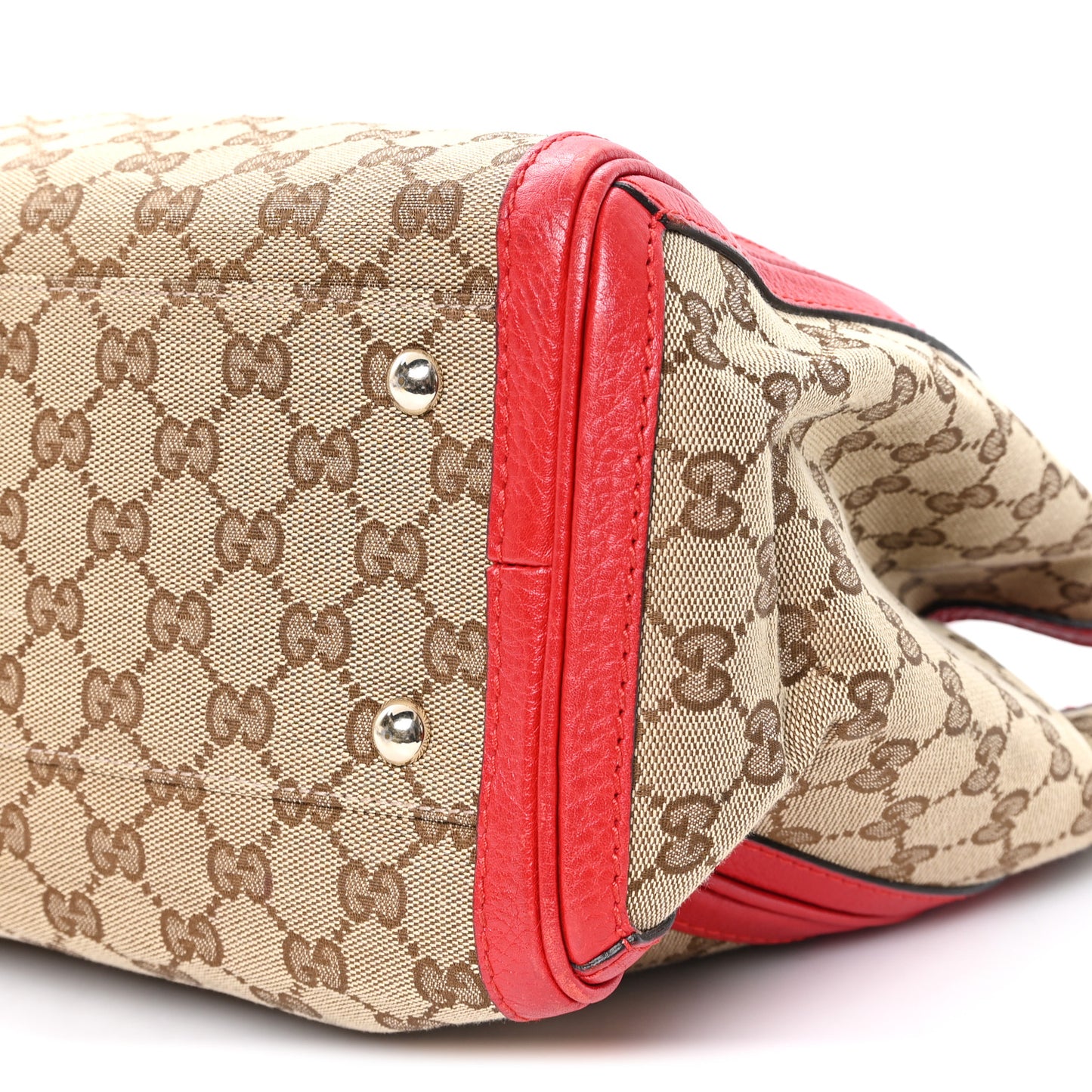 Monogram Medium Bella Tote Red