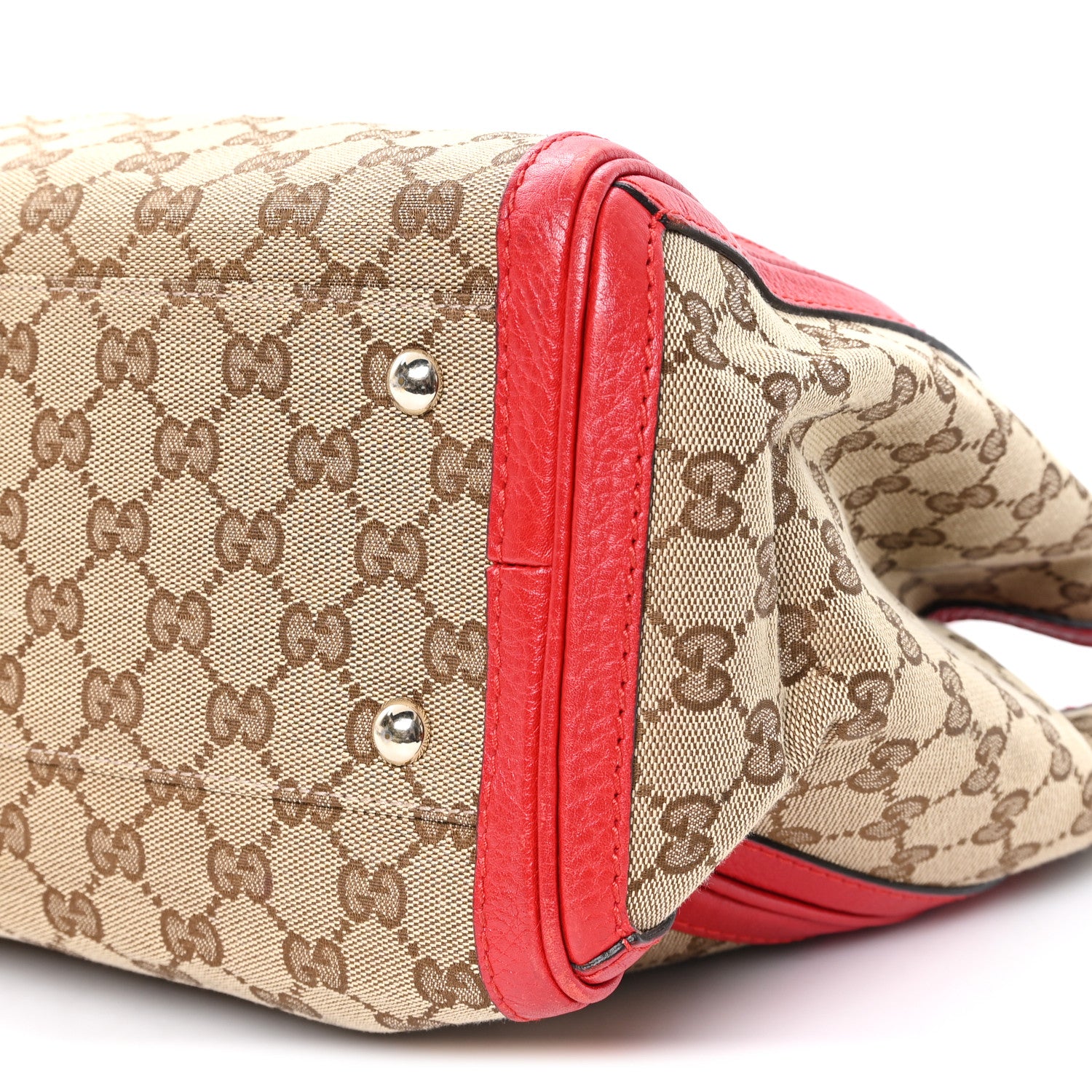 Gucci Monogram Medium Bella Tote Red 10 of 10