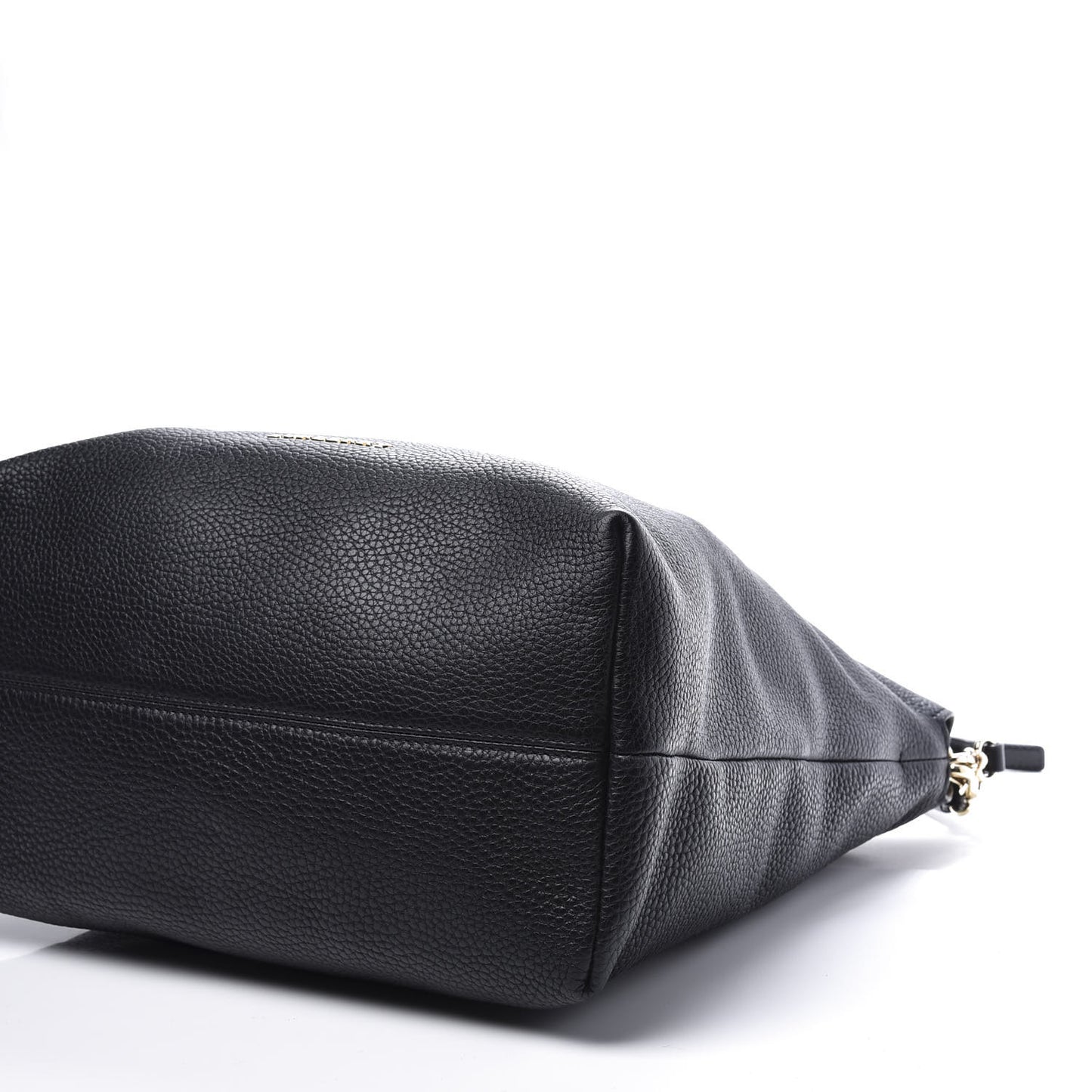 Grainy Calfskin Medium Cale Hobo Black