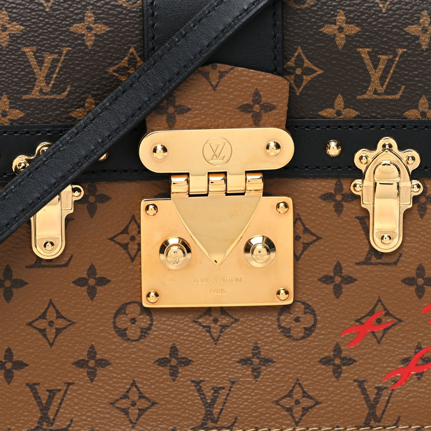 Reverse Monogram Trunk Clutch