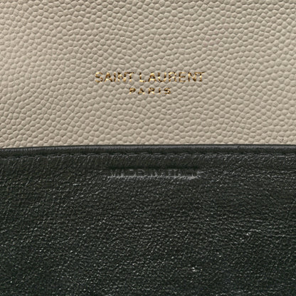 Saint Laurent Grain De Poudre Monogram Uptown Chain Wallet Crema Soft 10 of 11