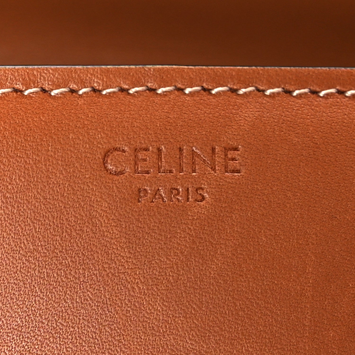 Celine Natural Calfskin Triomphe Strap Bag Tan 6 of 9
