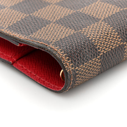 Louis Vuitton Damier Ebene Koala Small Ring Agenda Cover Red 9 of 11