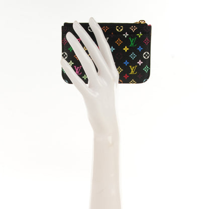 Louis Vuitton Monogram Multicolor Key Pouch Black Grenade 2 of 7