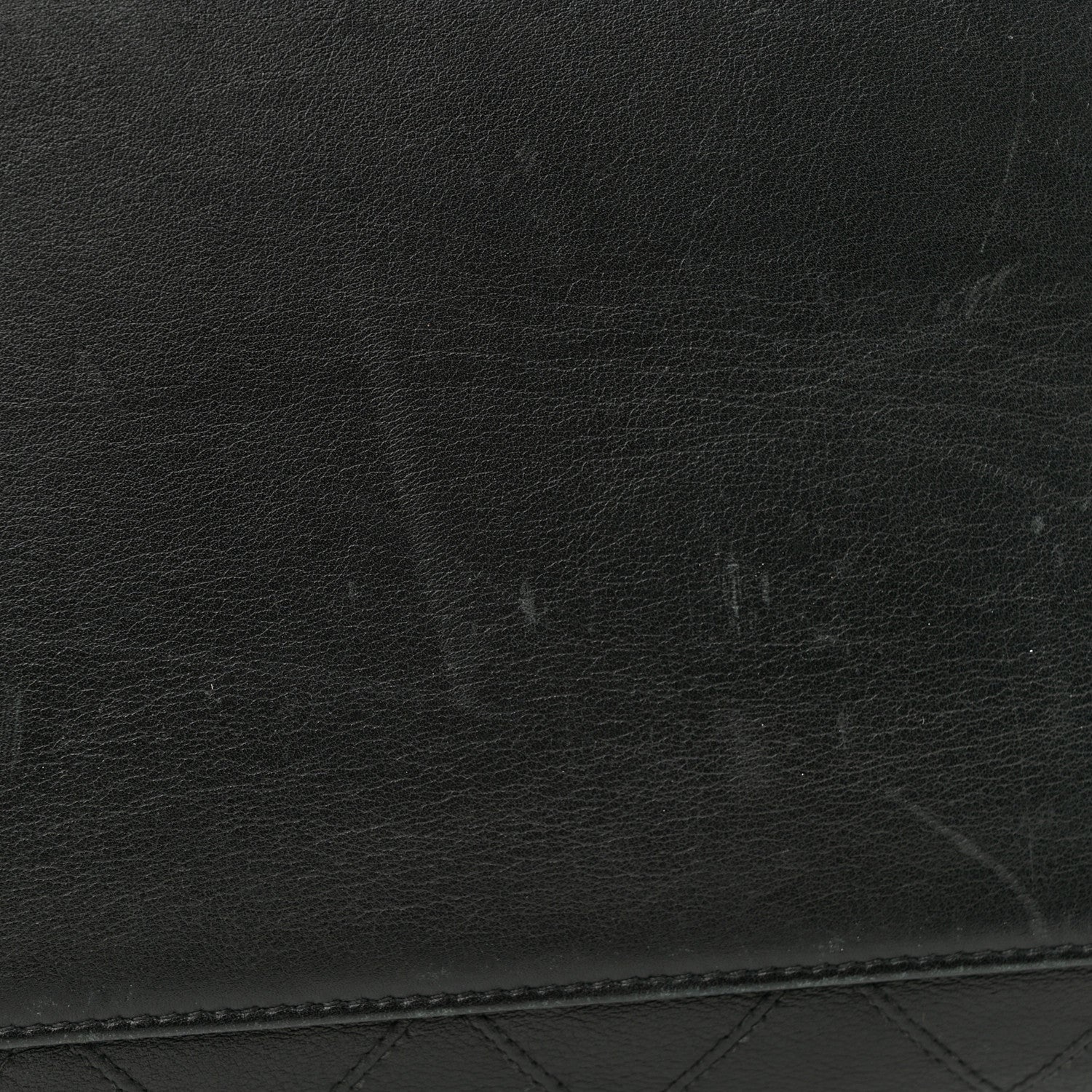 Chanel Calfskin Stitched XL Weekender Black 14 of 15