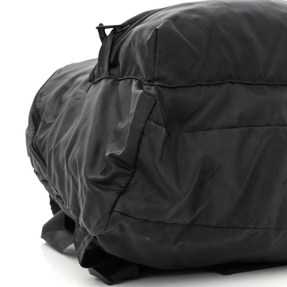 Balenciaga Nylon Allover Logo Backpack Black 9 of 11