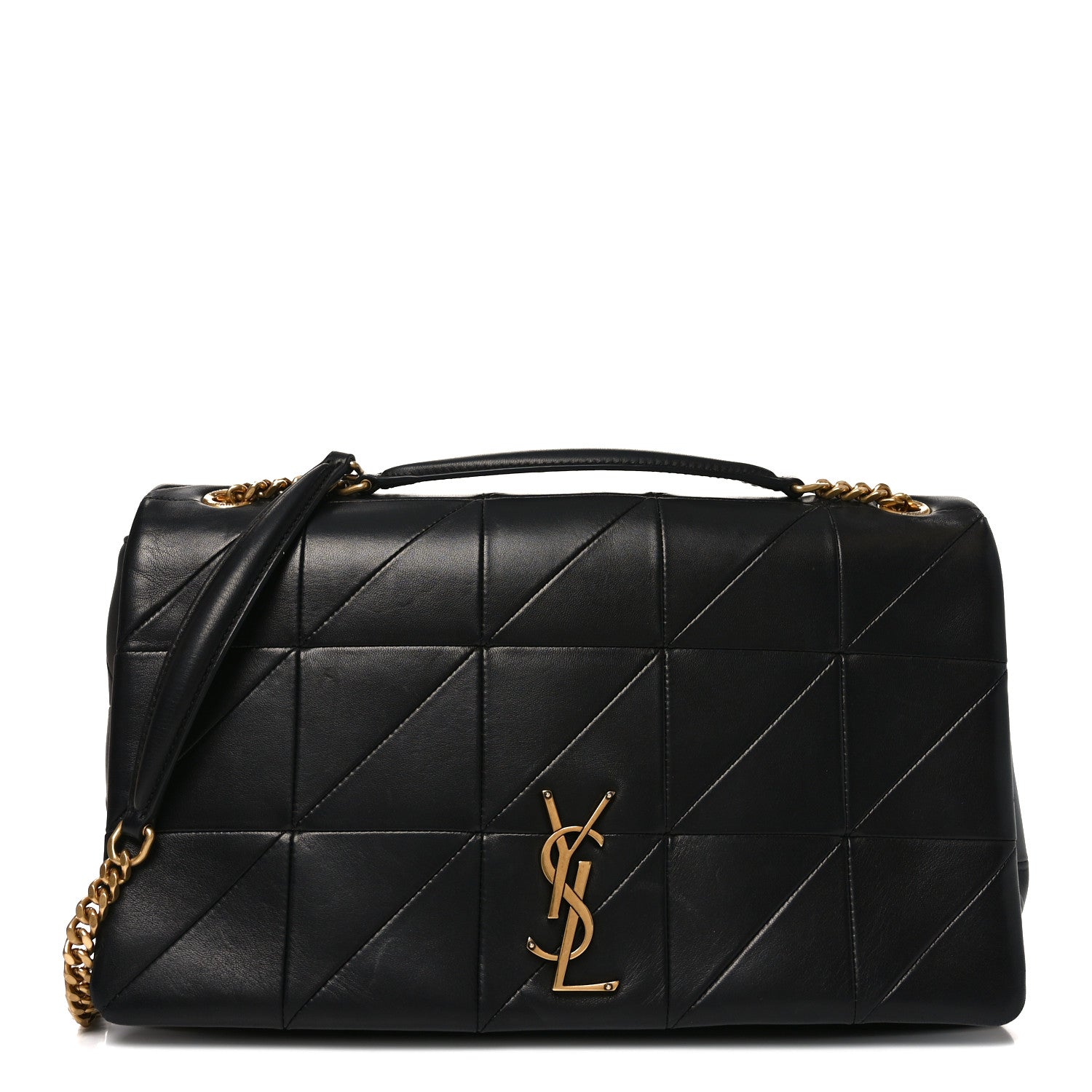 Saint Laurent Lambskin Patchwork Monogram Large Jamie Black 1 of 10