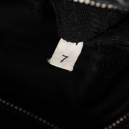 Prada Nappa Gaufre Shopping Satchel Black 8 of 10