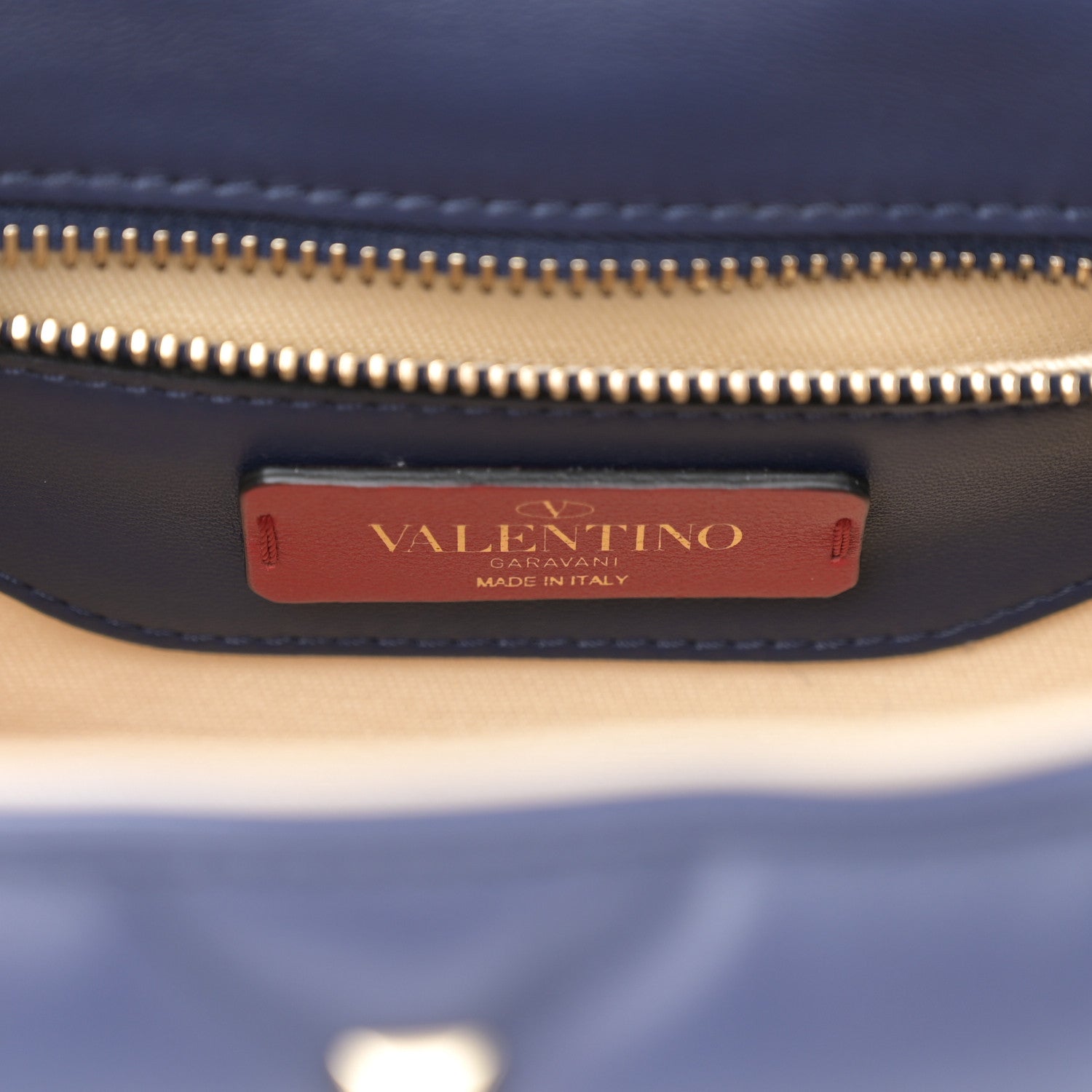 Valentino Garavani Nappa Medium Candystud Top Handle Bag Rosso Valentino Navy 6 of 10