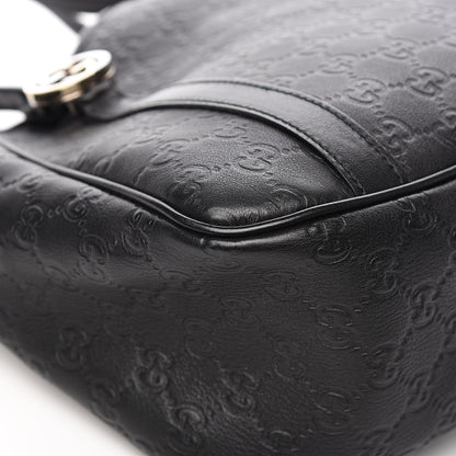 Gucci Guccissima Medium GG Twins Shoulder Bag Black 10 of 14