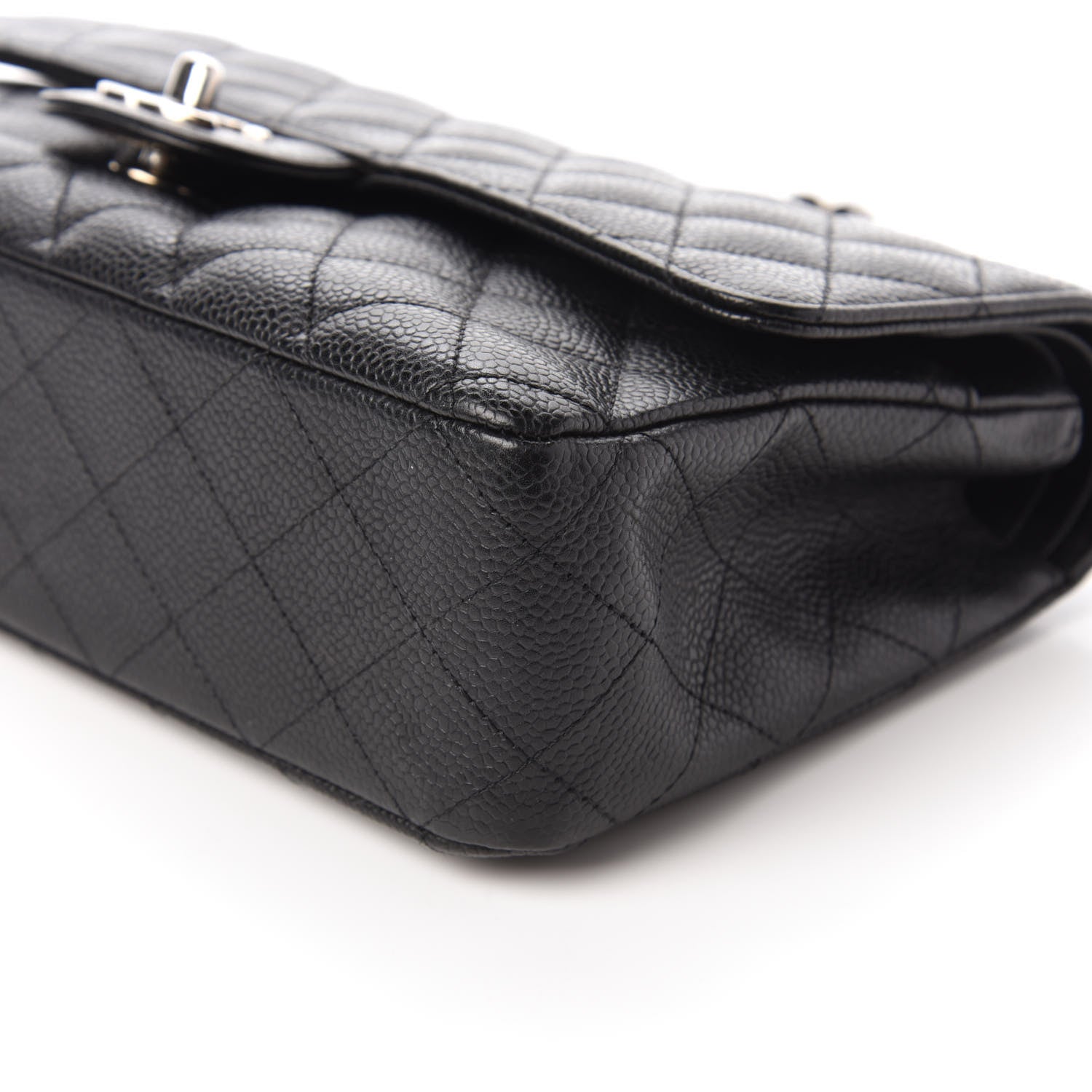 Chanel Caviar Quilted Medium Double Flap Black 7 of 10