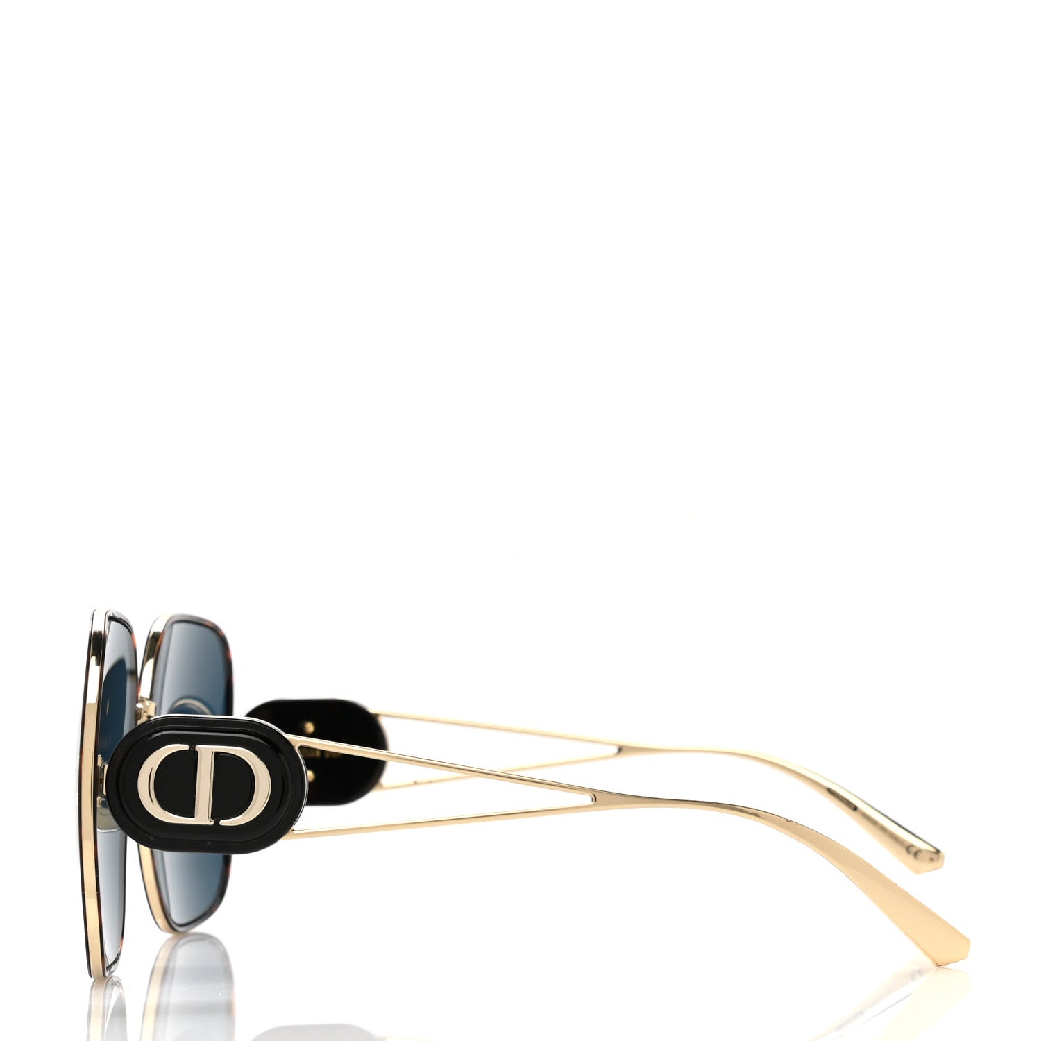 Christian Dior Square Bobby Sunglasses Tortoise Blue 3 of 7