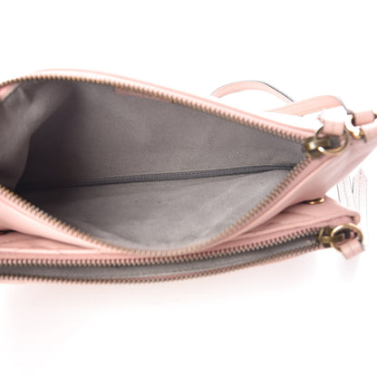 Gucci Calfskin Matelasse Small GG Marmont Double Zip Shoulder Bag Perfect Pink 5 of 10