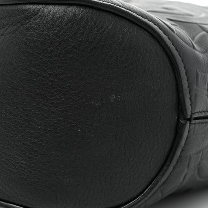 Salvatore Ferragamo Calfskin Embossed Gancini Hobo Black 12 of 16
