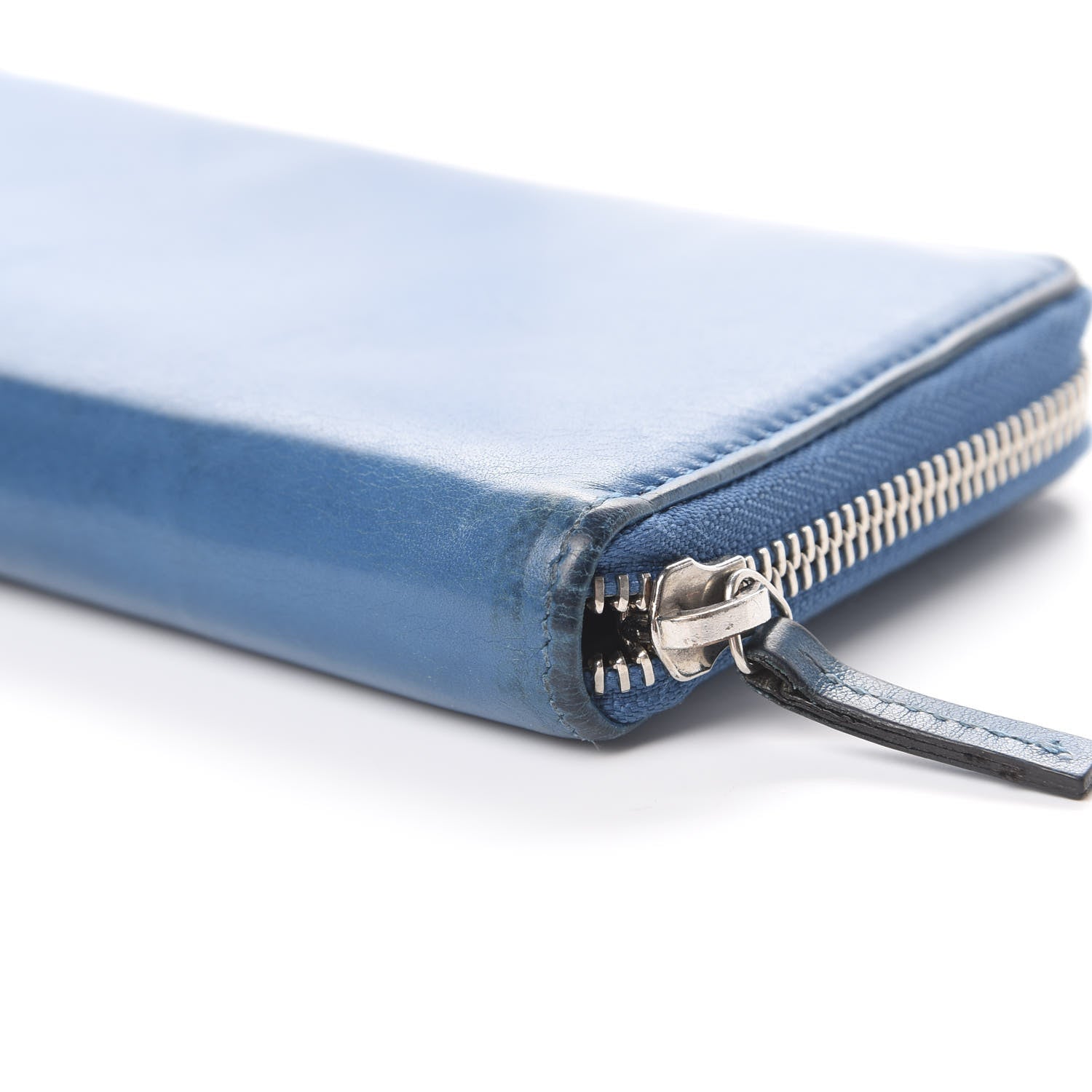 Gucci Lambskin Guccissima Long Zip Around Wallet Dark Blue 11 of 11