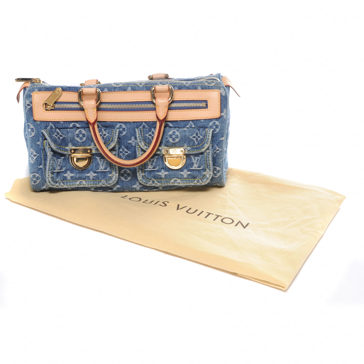 Monogram Denim Neo Speedy Blue
