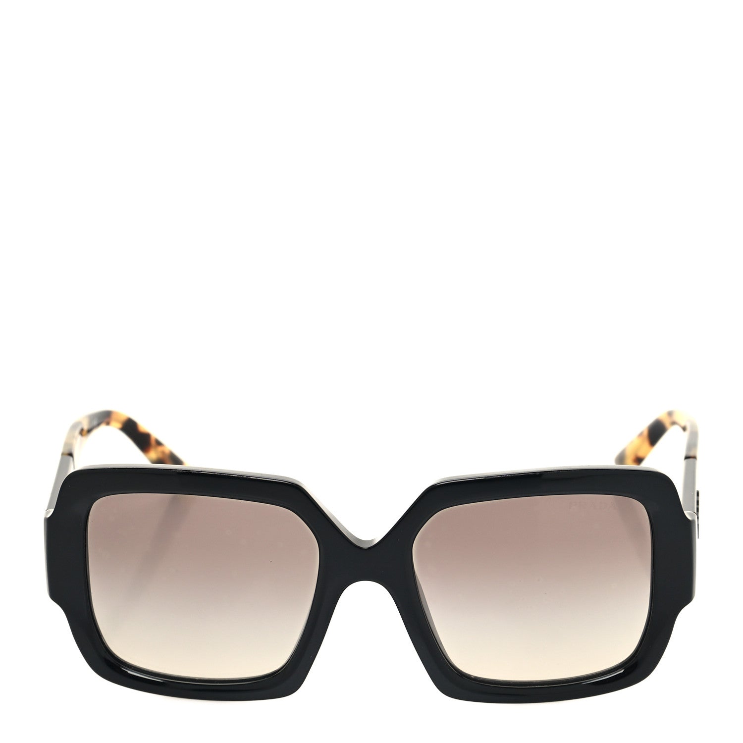 Prada Oversized Monochrome Sunglasses SPR 21X Black Tortoise 2 of 7