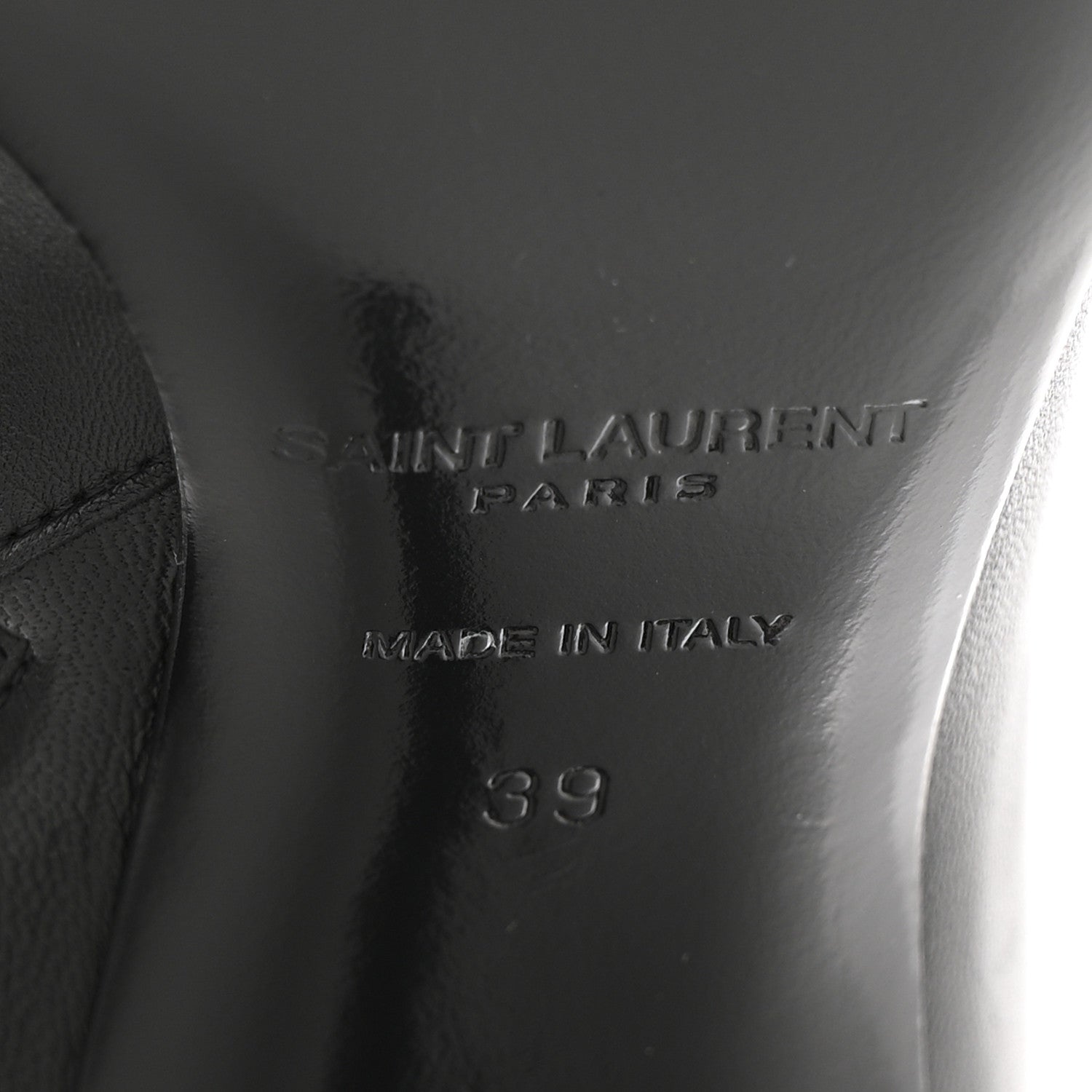 Saint Laurent Nappa Vendome Opyum 85 Ankle Boots 39 Black 8 of 10