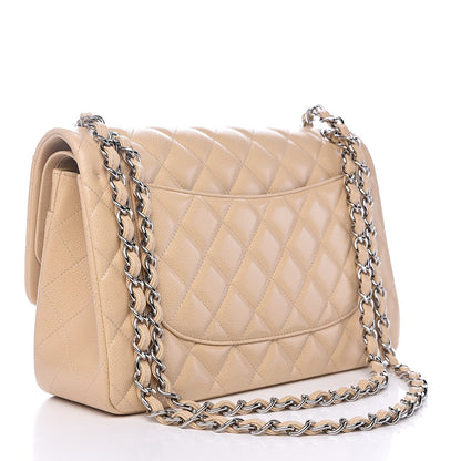 Chanel Caviar Quilted Jumbo Double Flap Beige Clair 3 of 12