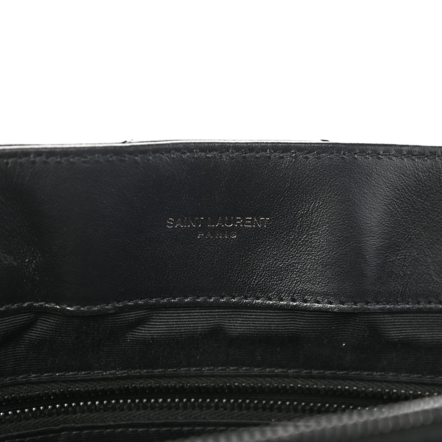 Calfskin Y Quilted Monogram Large Loulou Chain Satchel Black