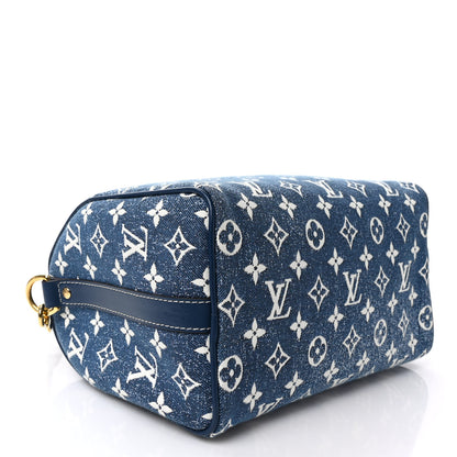 Louis Vuitton Monogram Jacquard Denim Speedy Bandouliere 25 Bleu 4 of 8