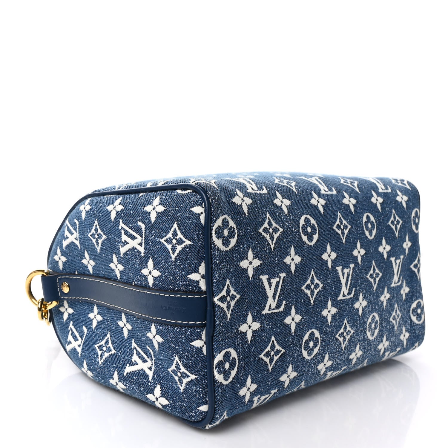 Louis Vuitton Monogram Jacquard Denim Speedy Bandouliere 25 Bleu 4 of 8