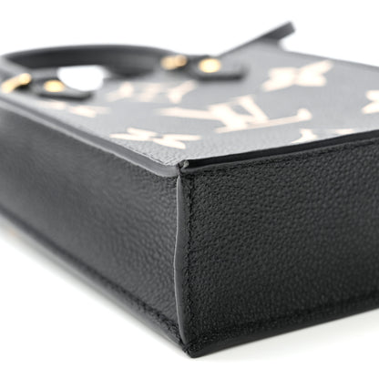 Louis Vuitton Empreinte Monogram Giant Petit Sac Plat Black Beige 8 of 10