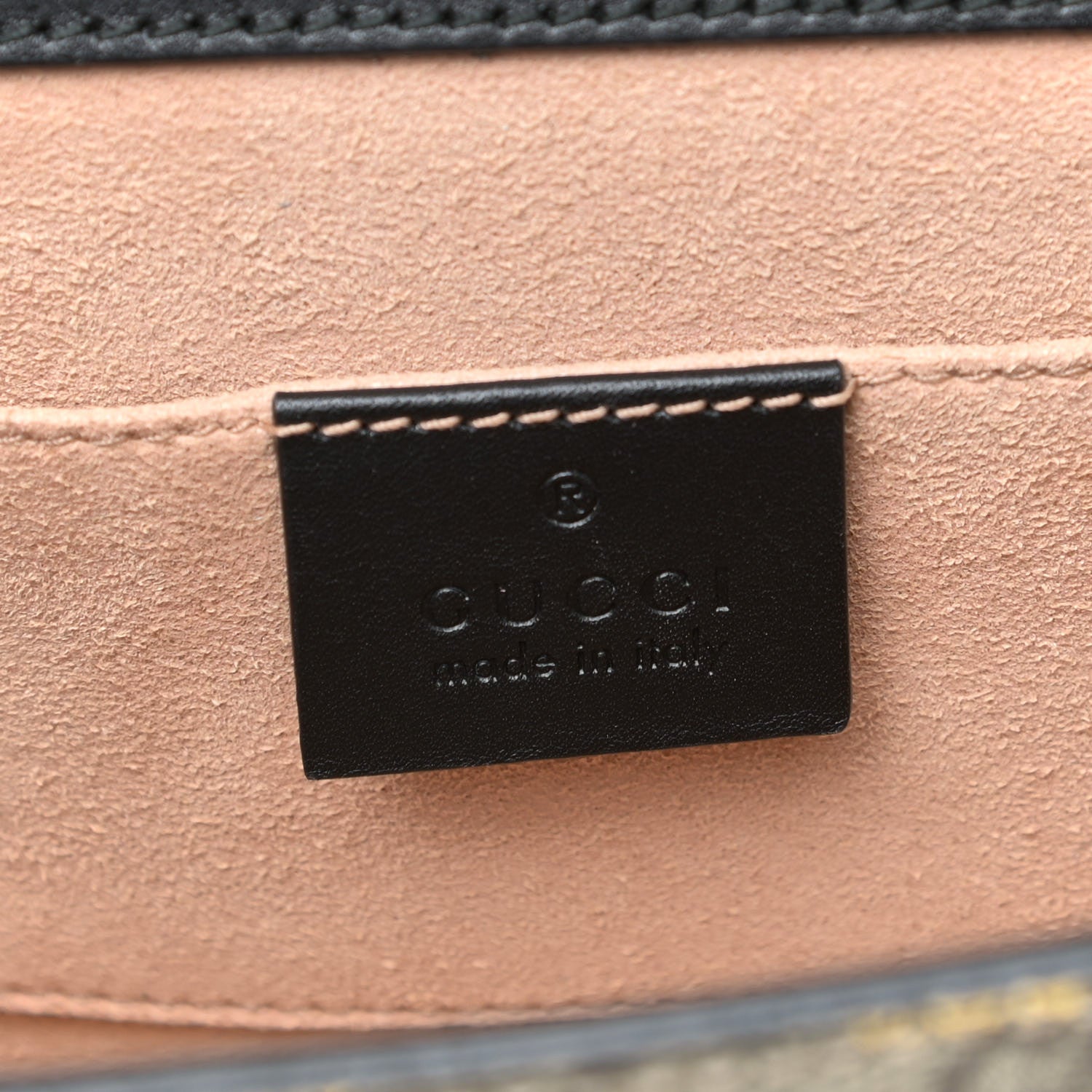 Gucci GG Supreme Monogram Bees Small Padlock Shoulder Bag Black 8 of 16