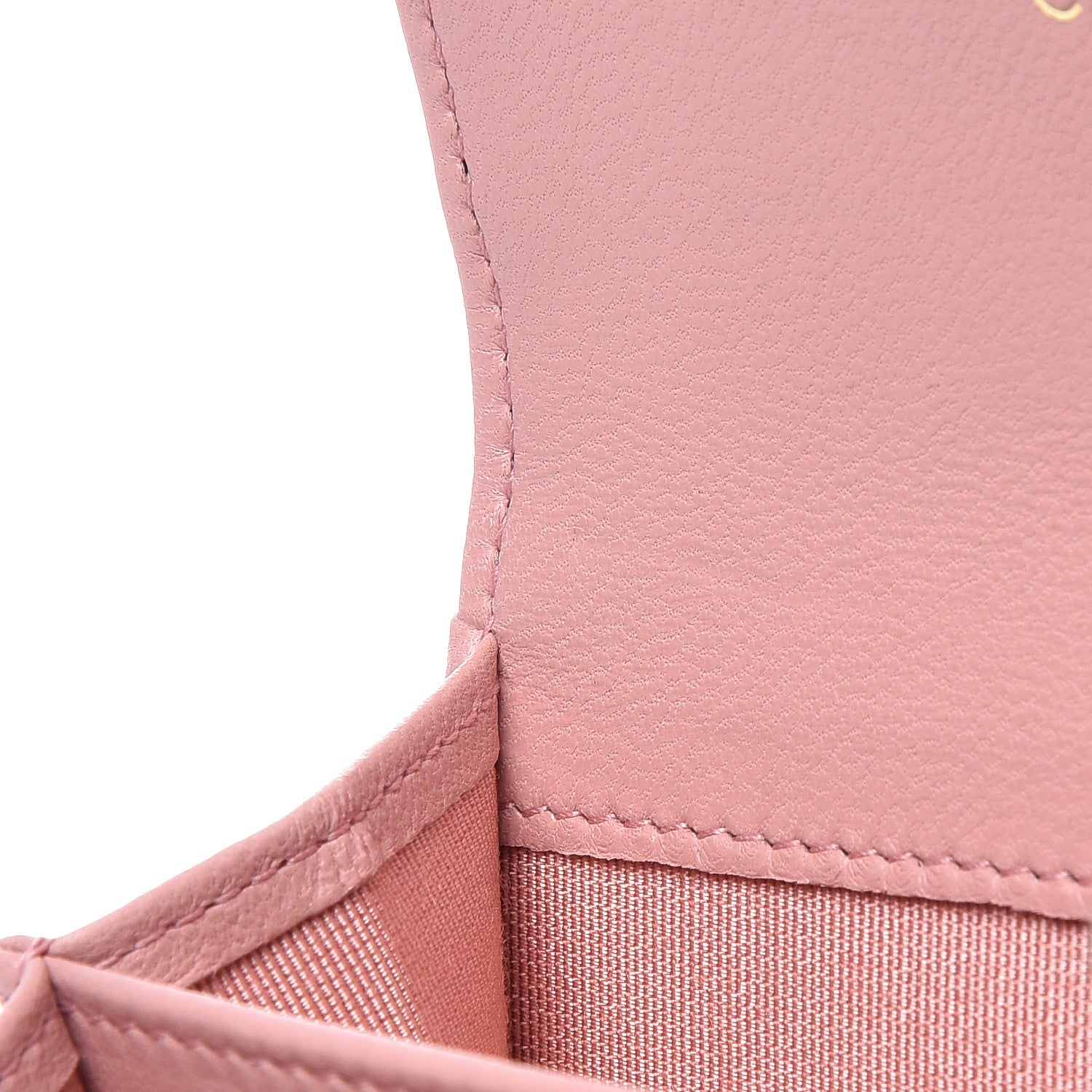 Chanel Lambskin Quilted Flap Card Holder Pink 14 of 15
