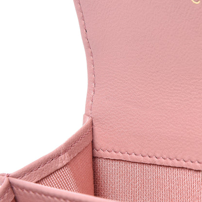 Chanel Lambskin Quilted Flap Card Holder Pink 14 of 15