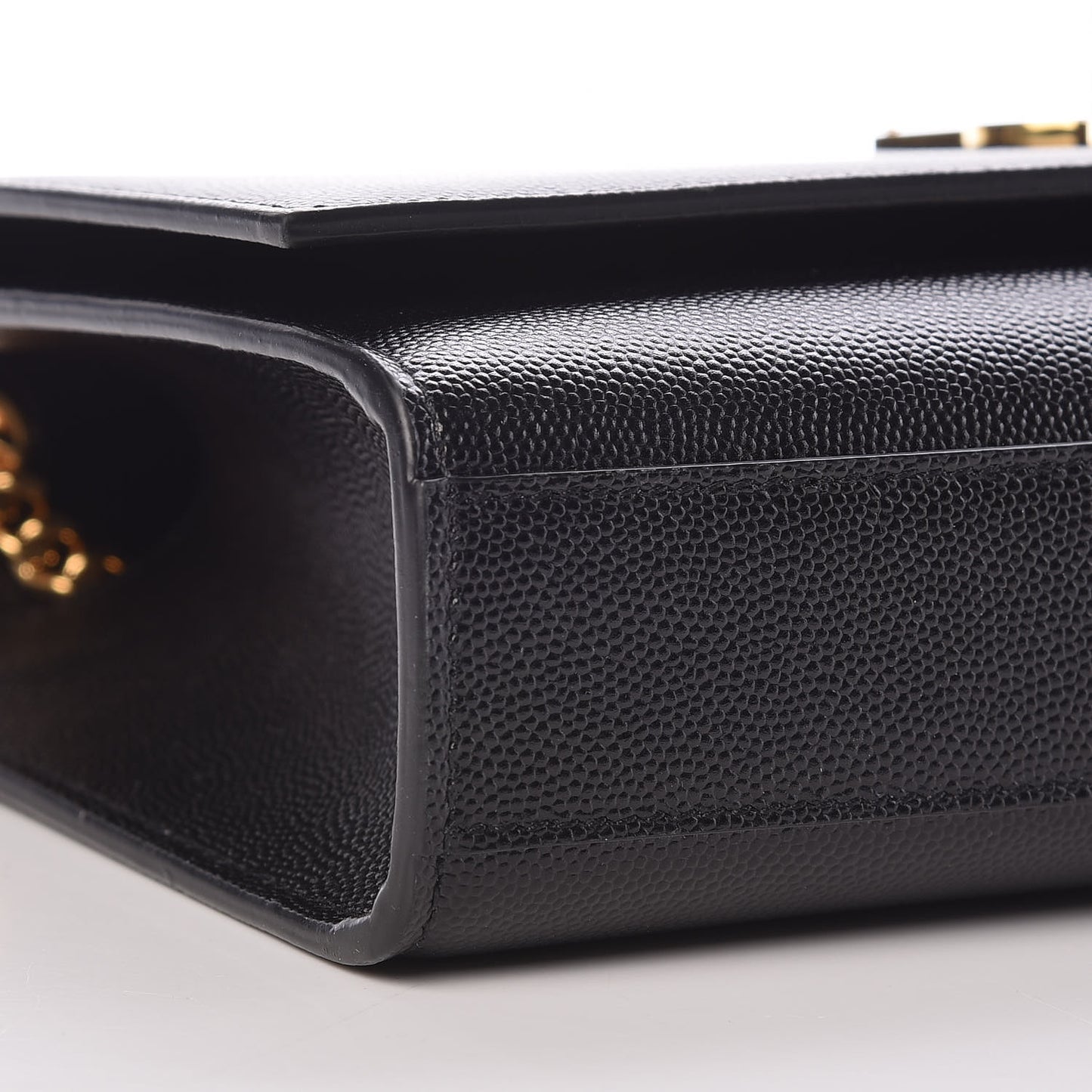 Grain De Poudre Medium Classic Monogram Kate Satchel Black