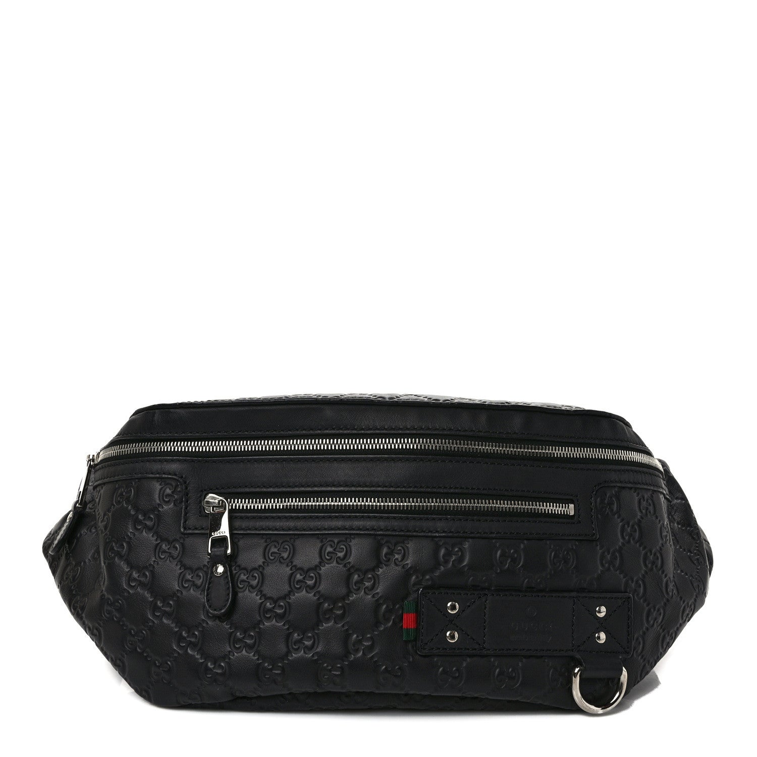 Gucci Guccissima Web Belt Bag Black 1 of 9
