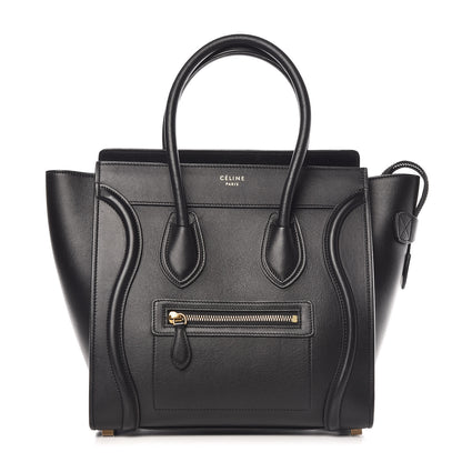 Celine Smooth Calfskin Micro Luggage Black 1 of 10