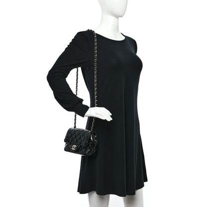 Chanel Patent Calfskin Quilted Mini Square Flap Black 2 of 11