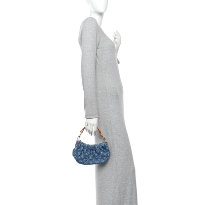 Louis Vuitton Monogram Denim Pochette Valley Blue 2 of 10