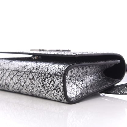 Saint Laurent Metallic Calfskin Monogram Kate Belt Bag Silver 8 of 11