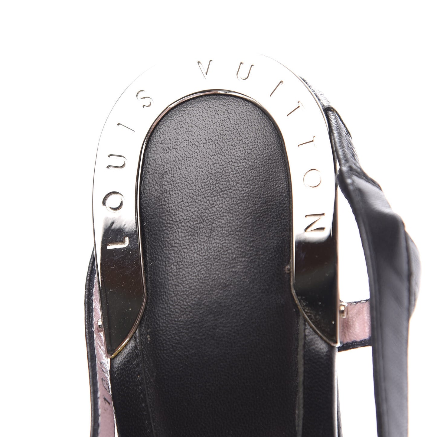 Satin Mini Monogram Heeled Sandals 35.5 Black