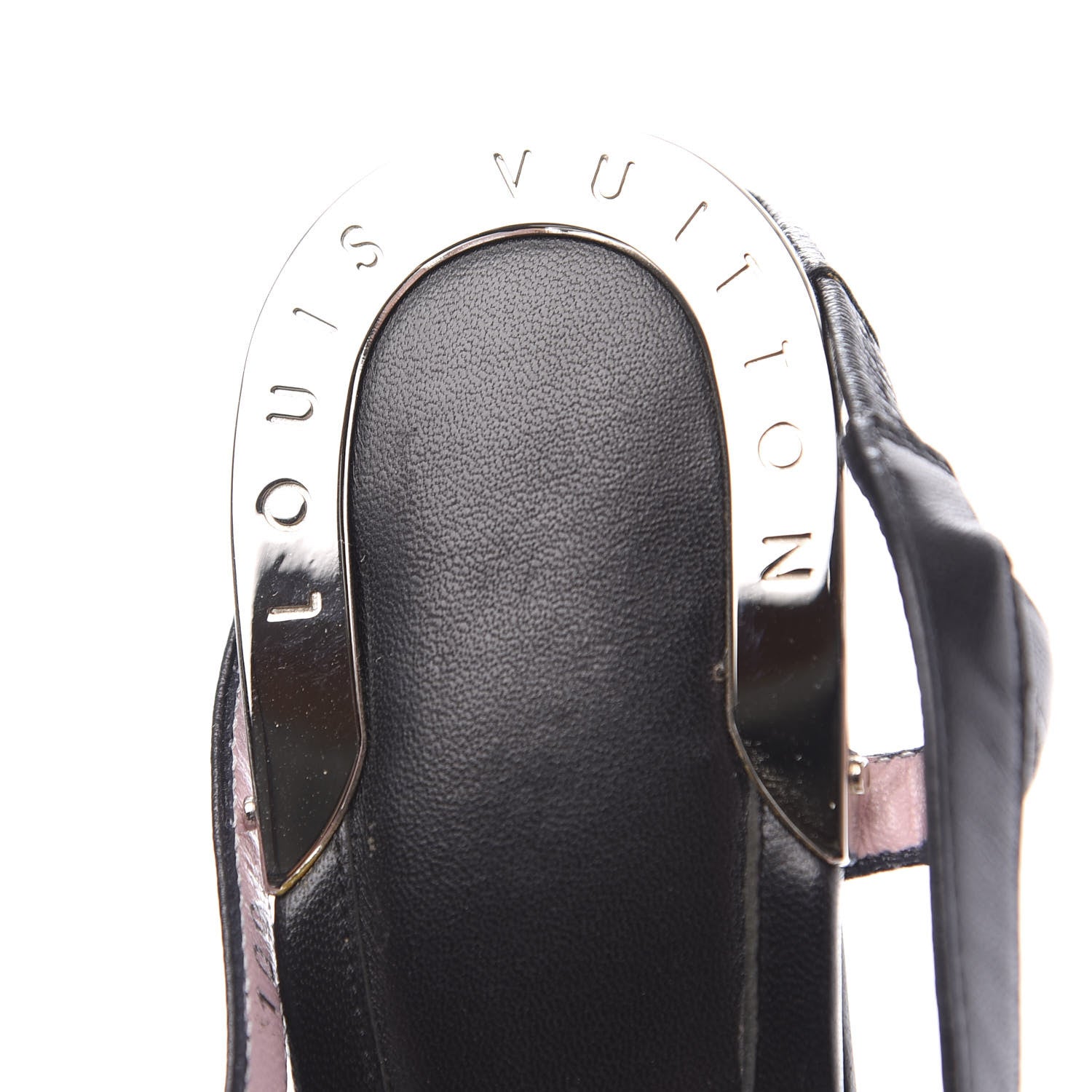 Louis Vuitton Satin Mini Monogram Heeled Sandals 35.5 Black 8 of 10
