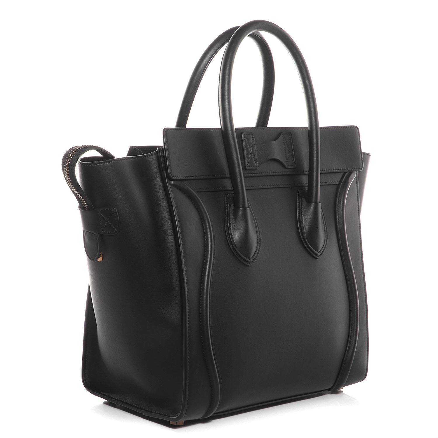 Celine Smooth Calfskin Mini Luggage Black 3 of 9
